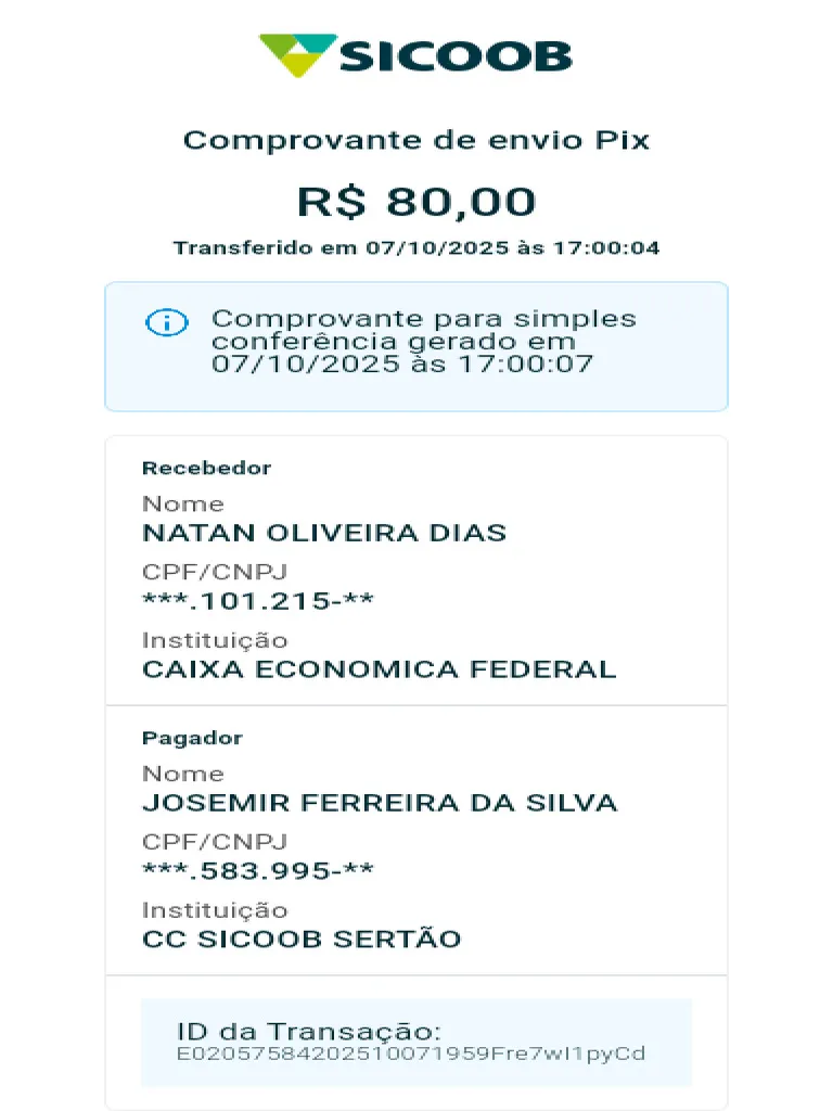 boleto falso sicoob
